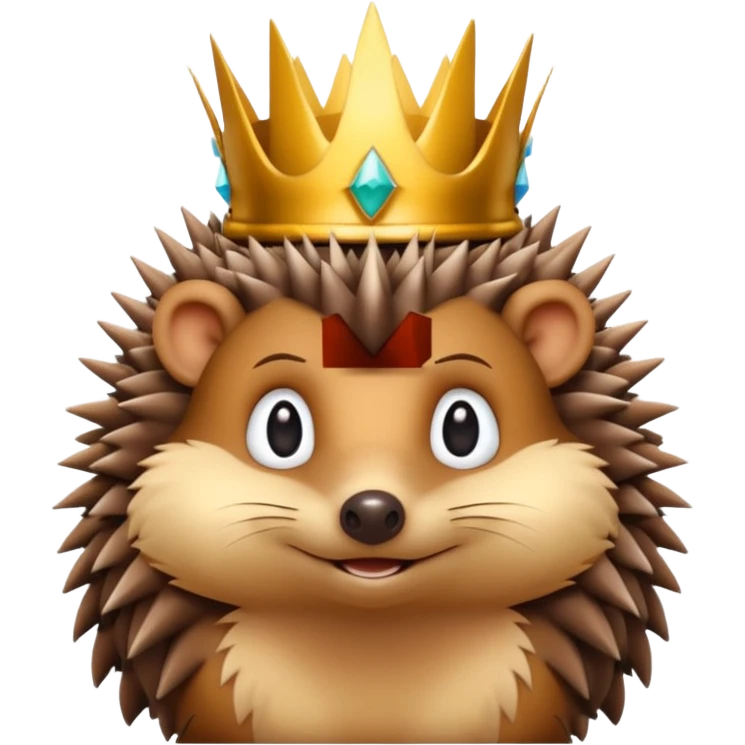 king hedgehog emoji