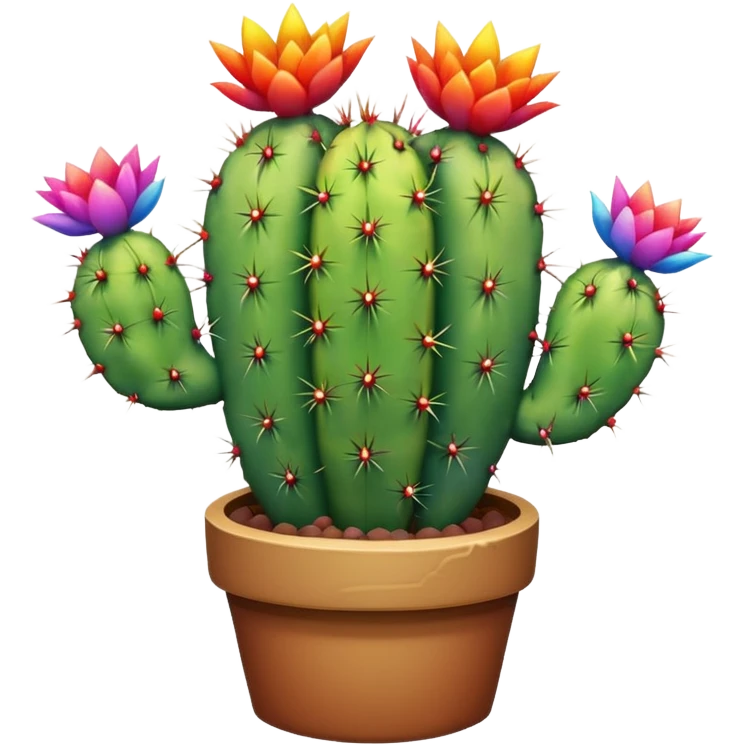 Rainbow cactus  emoji