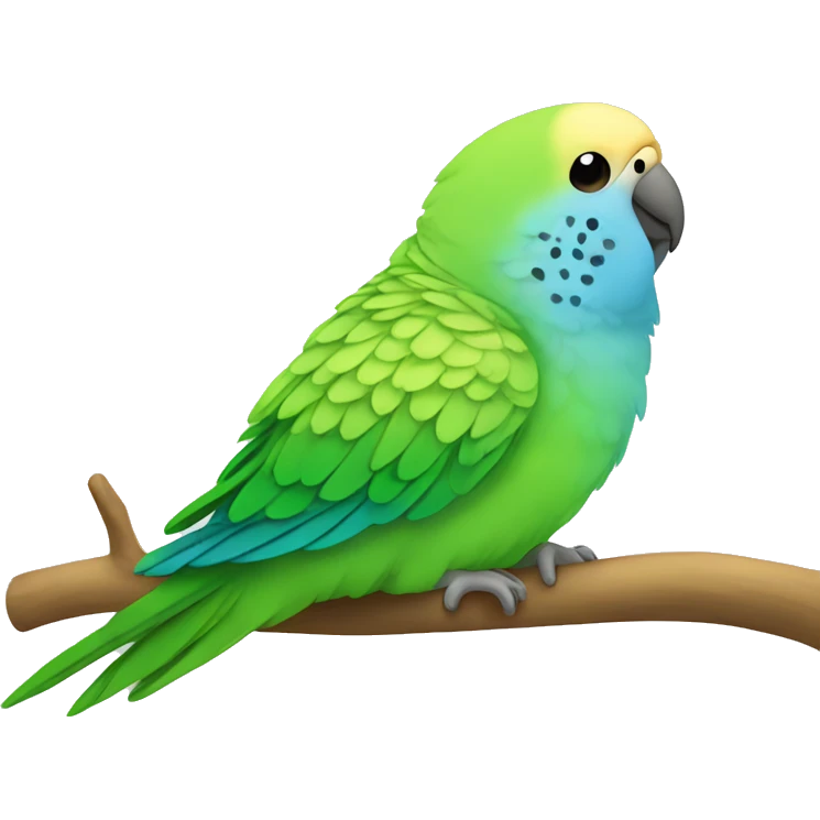 parakeet sleeping emoji