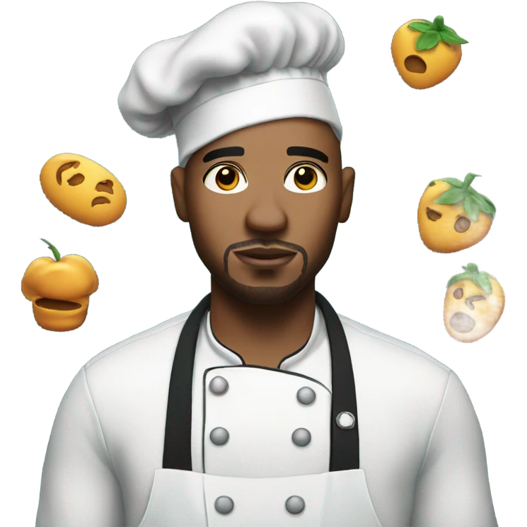 Rapper chef with tattoos  emoji