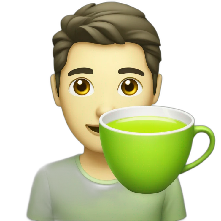 code light green tea emoji