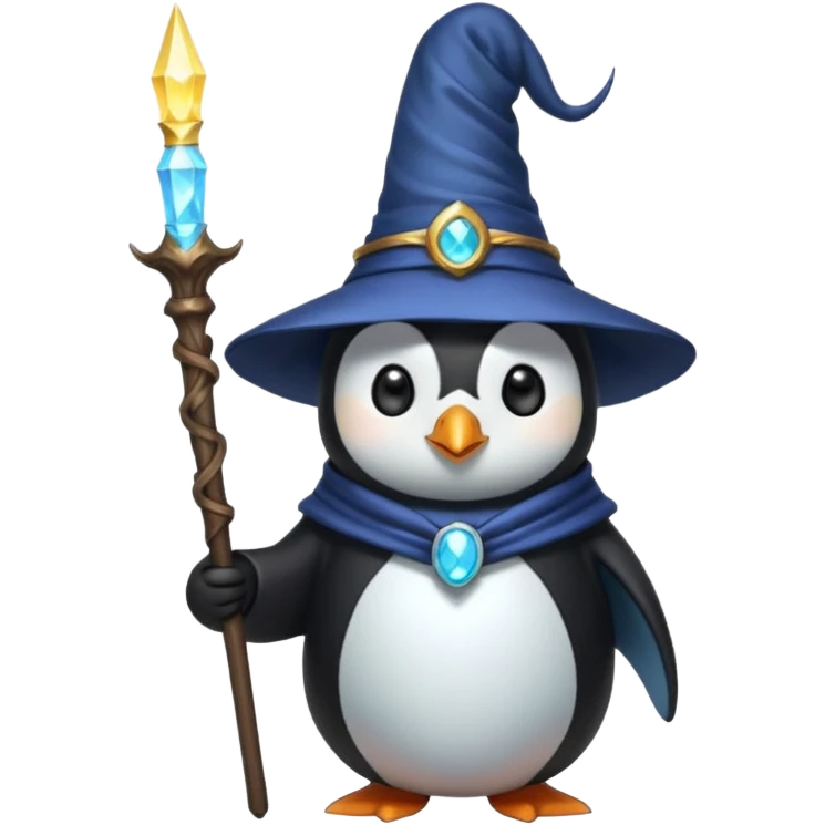 Penguin Wizard emoji