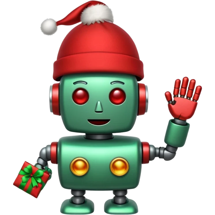 Robot navideño emoji