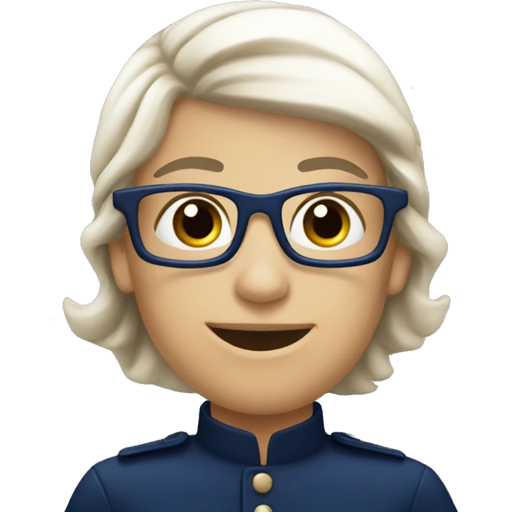 Christmas navy blue emoji