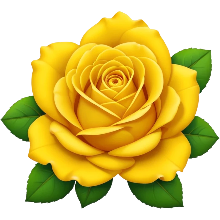 Make a yellow rose  like this 🌹 emoji