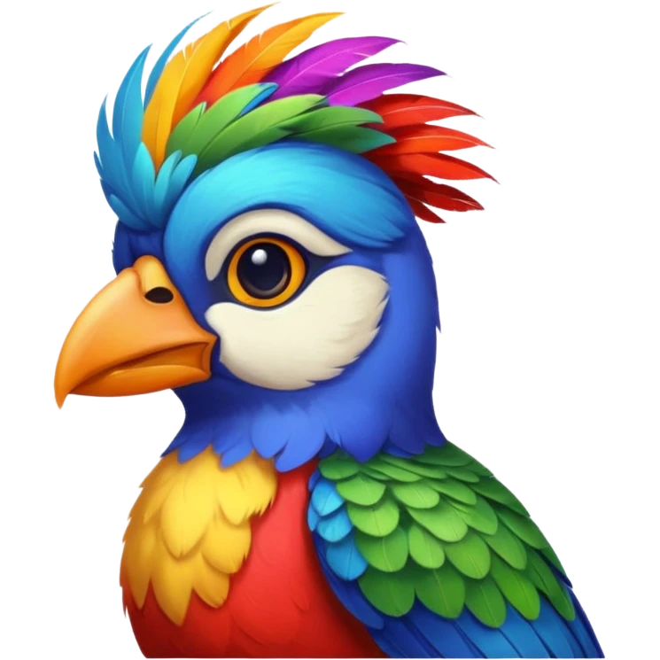 painter bird emoji
