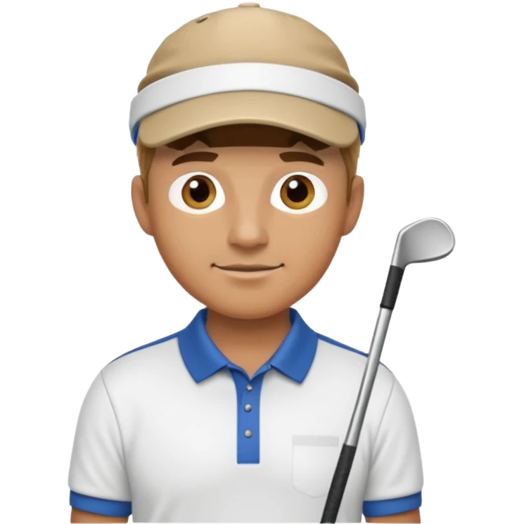 man playing golf emoji