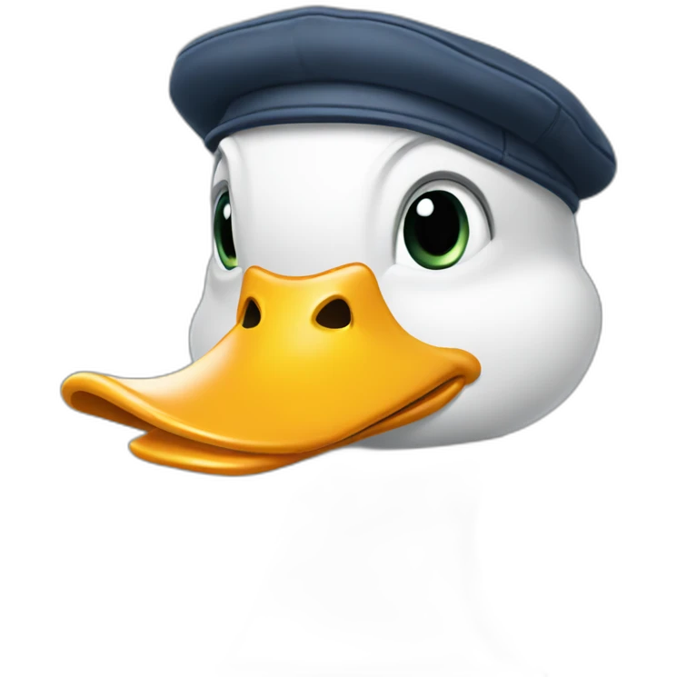 a-duck-with-cap emoji