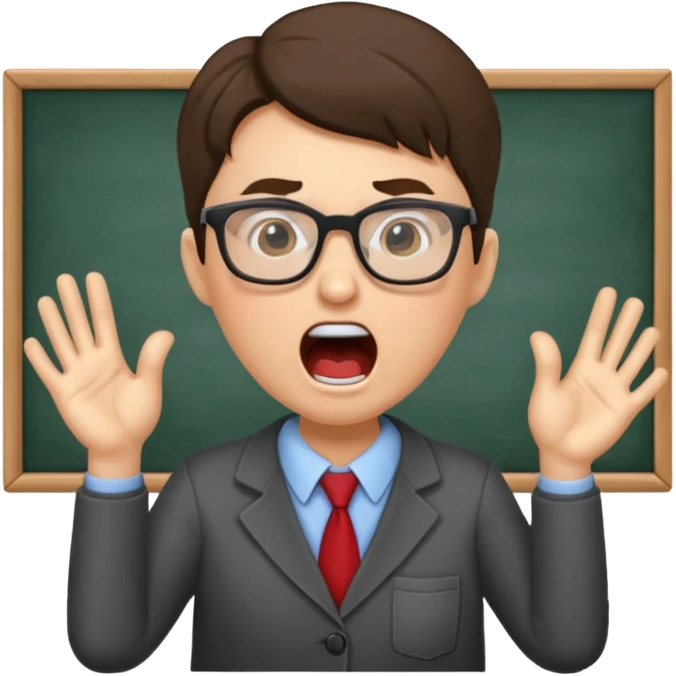 Учитель кричит в школе emoji