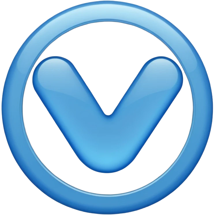 Blue tick emoji