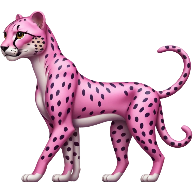 Pink cheetah emoji