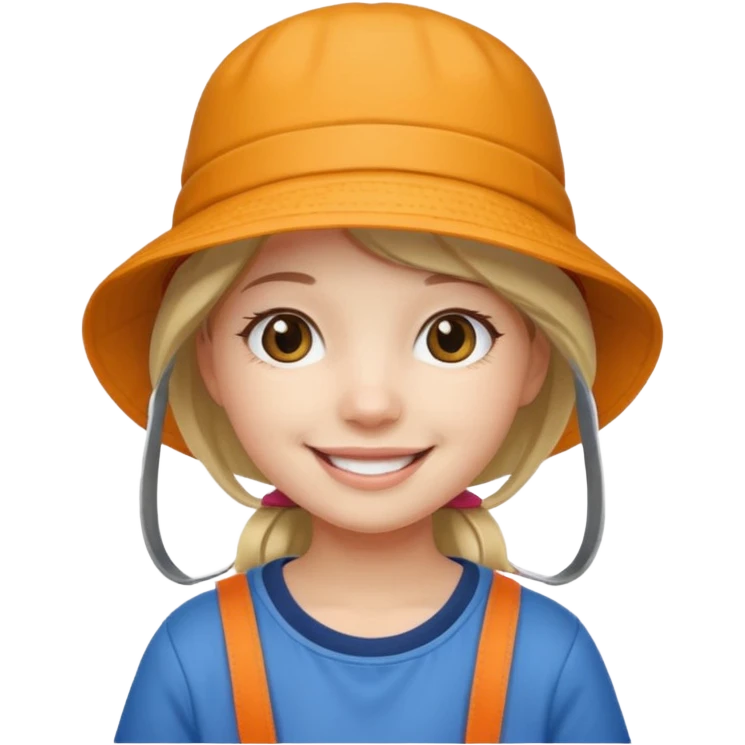 bucket hat girl emoji
