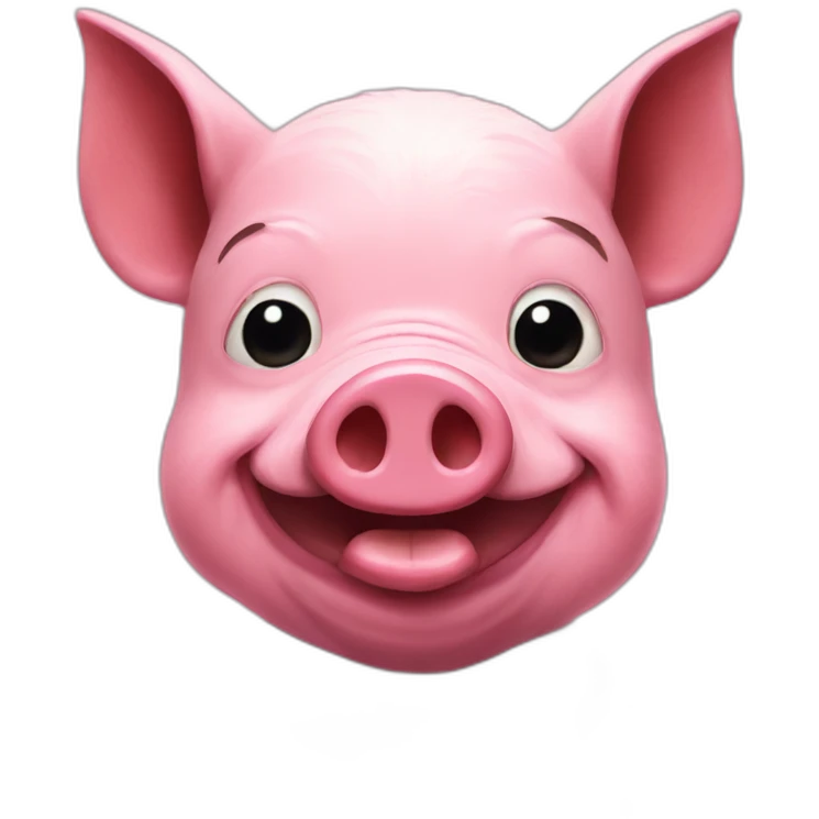pig in spiderman mask emoji