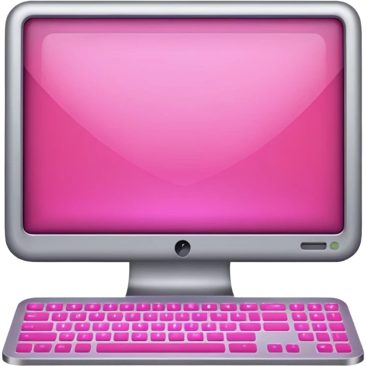 make a computer with pink tones

 emoji