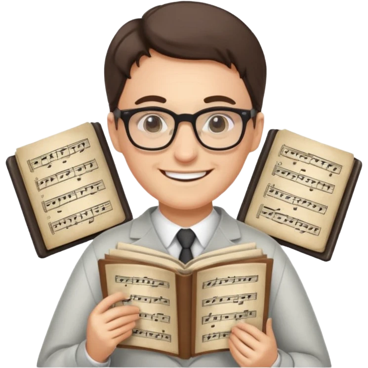white teacher of music emoji