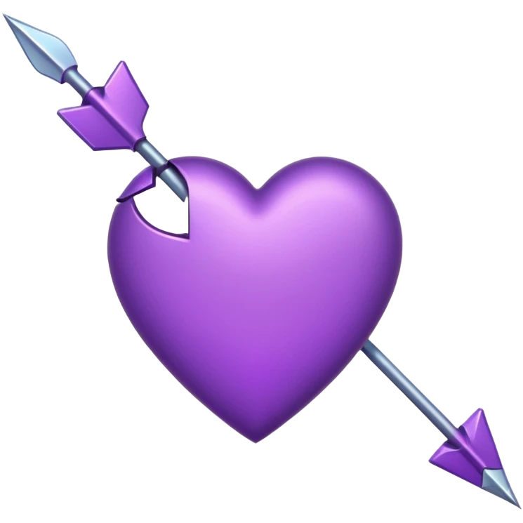 Purple Heart with arrow emoji