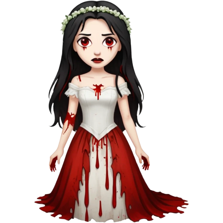 bloody bride dress emoji