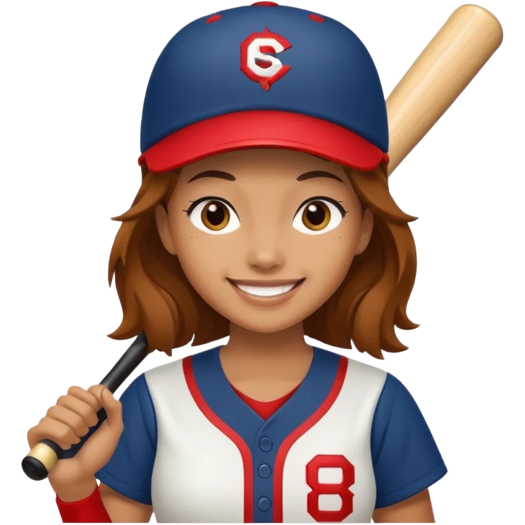 woman baseball player emoji