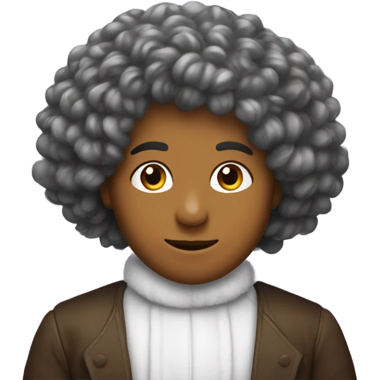 metisse cheveux bouclés  emoji