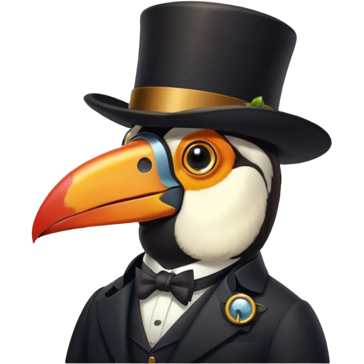 Toucan in Victorian Garb emoji