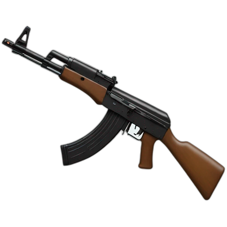 Black ak47 emoji