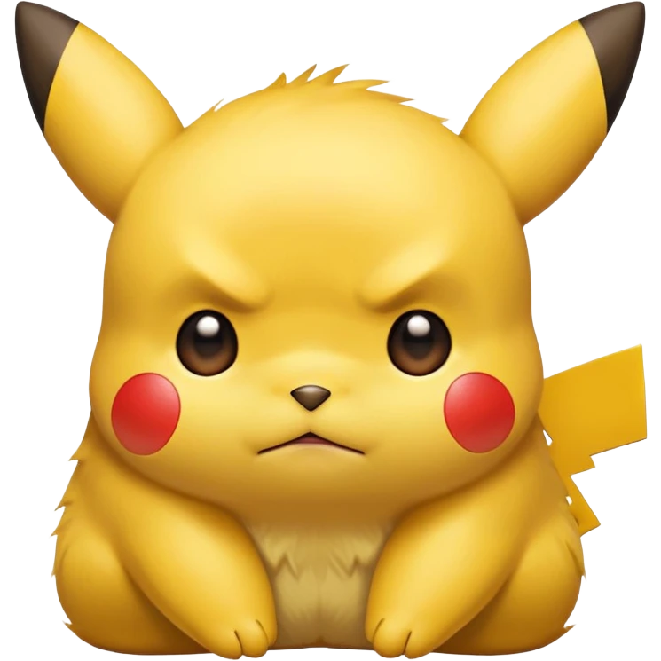 exhausted Pikachu emoji