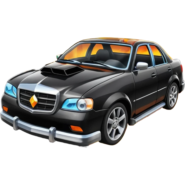 crashed car emoji