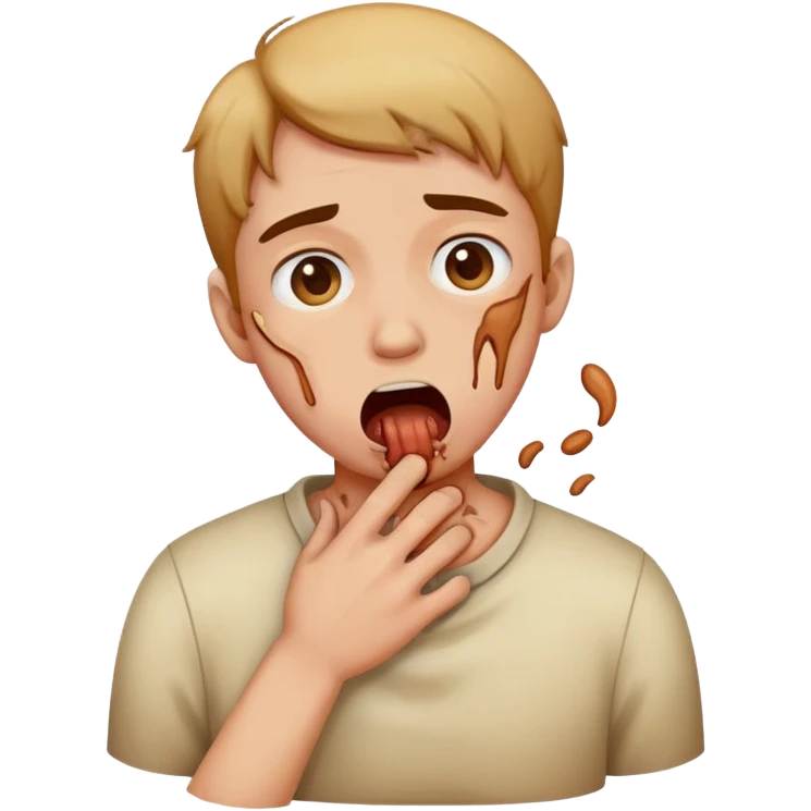 person chocking emoji