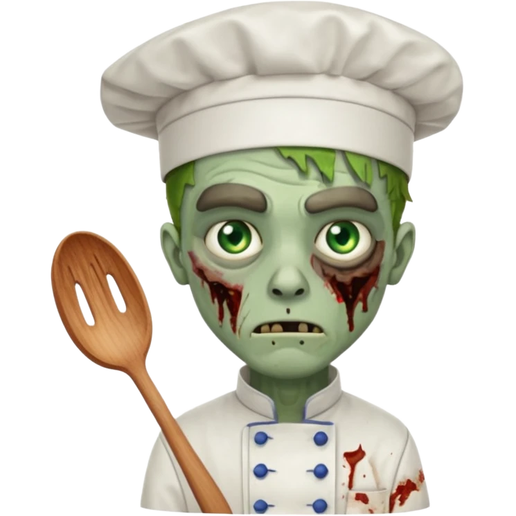  zombi man chef emoji