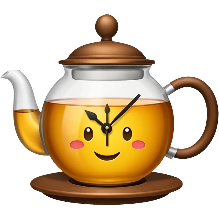 clock that tea emoji