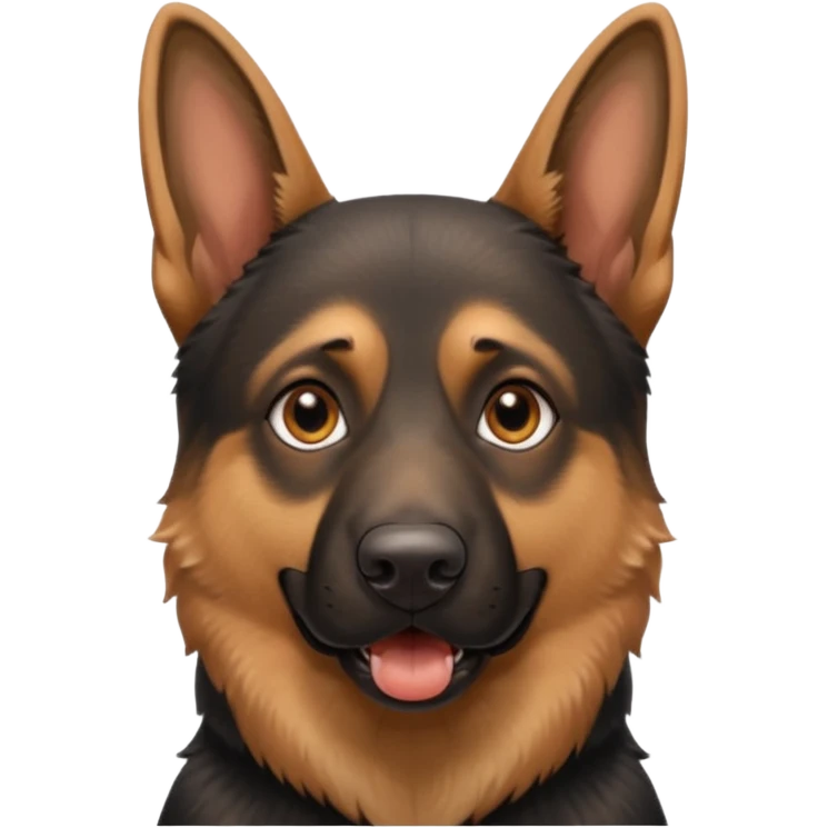 german shepard head only barkingg emoji
