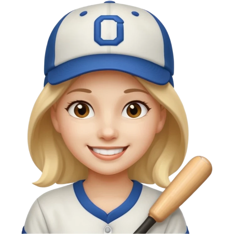 baseball hat girl emoji