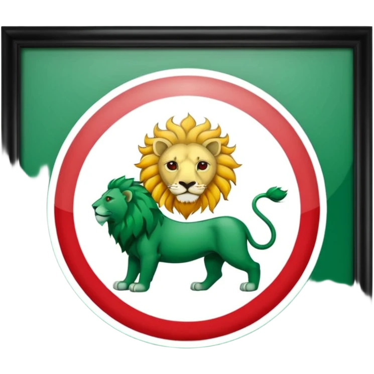 عکس پرچم ایران شیر خورشید emoji