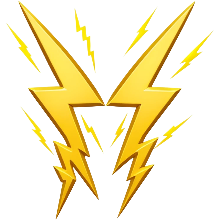 double lightning emoji