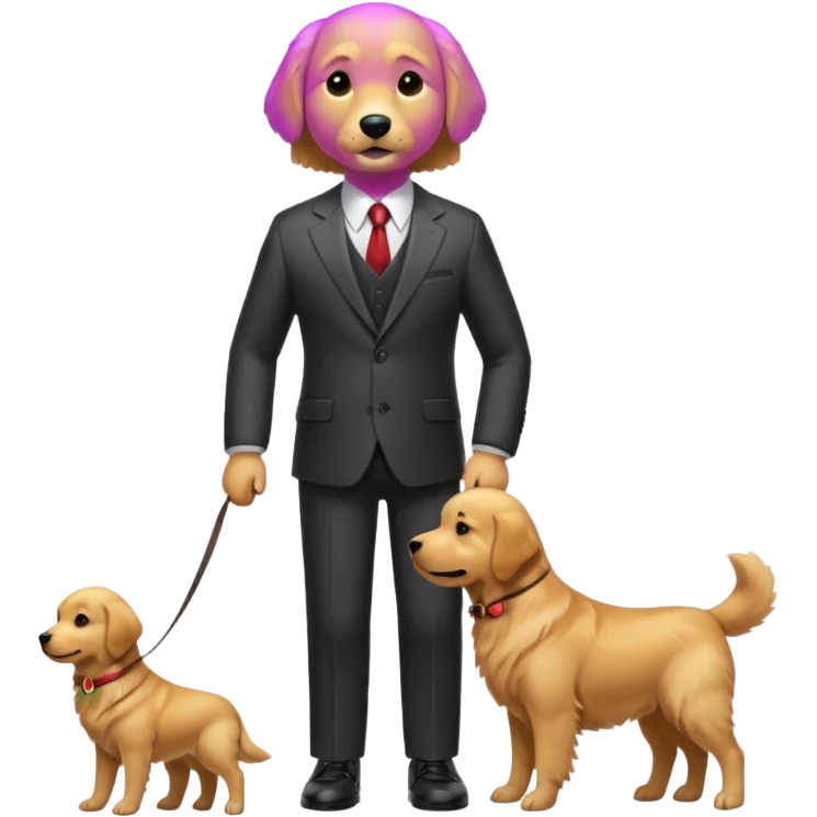 The dog went in a suit
 emoji