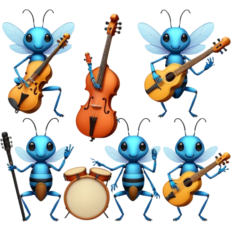 Musician Insects emoji