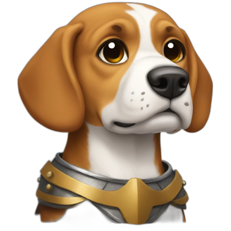 beagle knight emoji