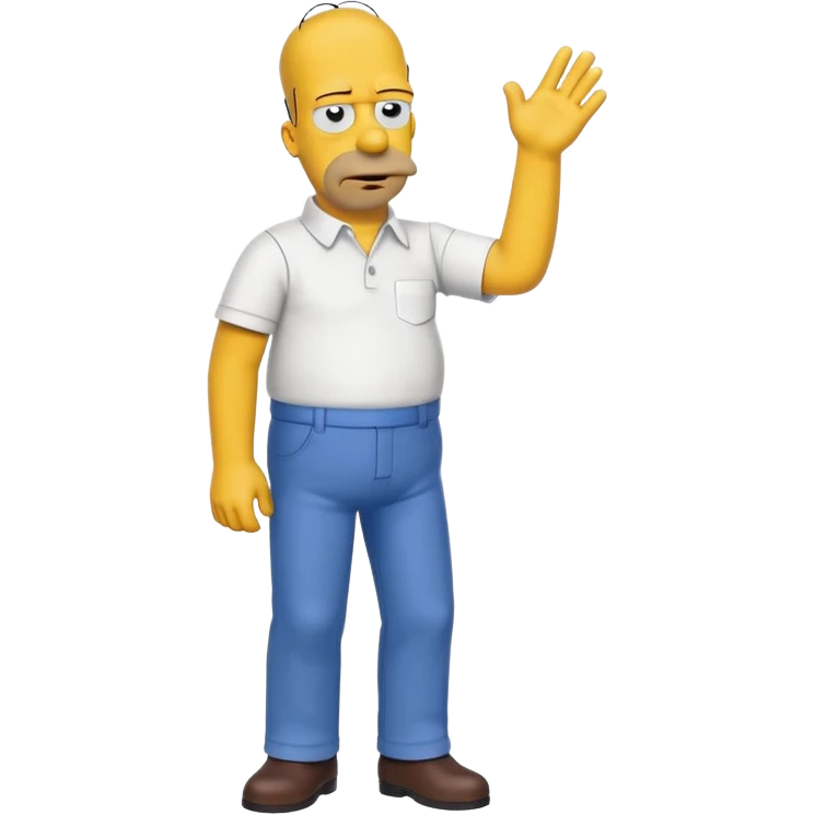 minimalist simpson homer emoji