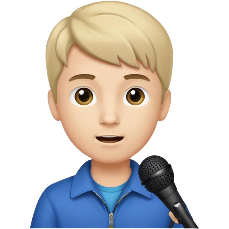 Boy with Microphone emoji