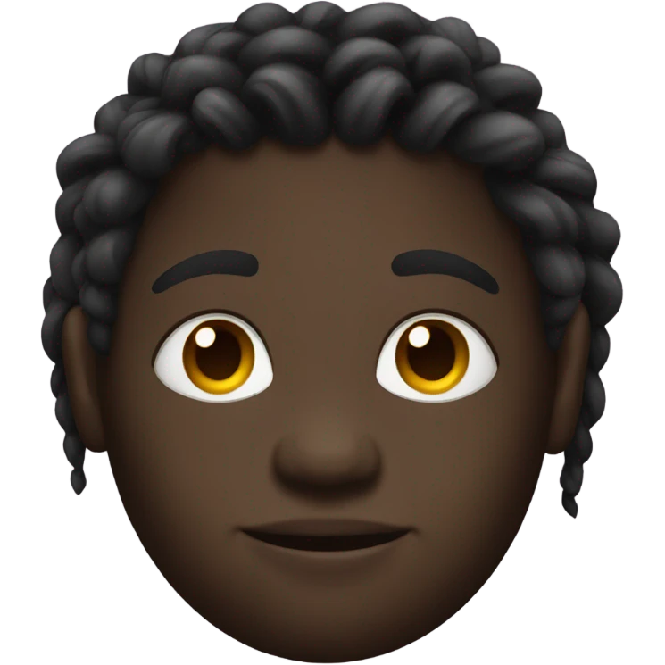 Darkskin wogh dreads emoji