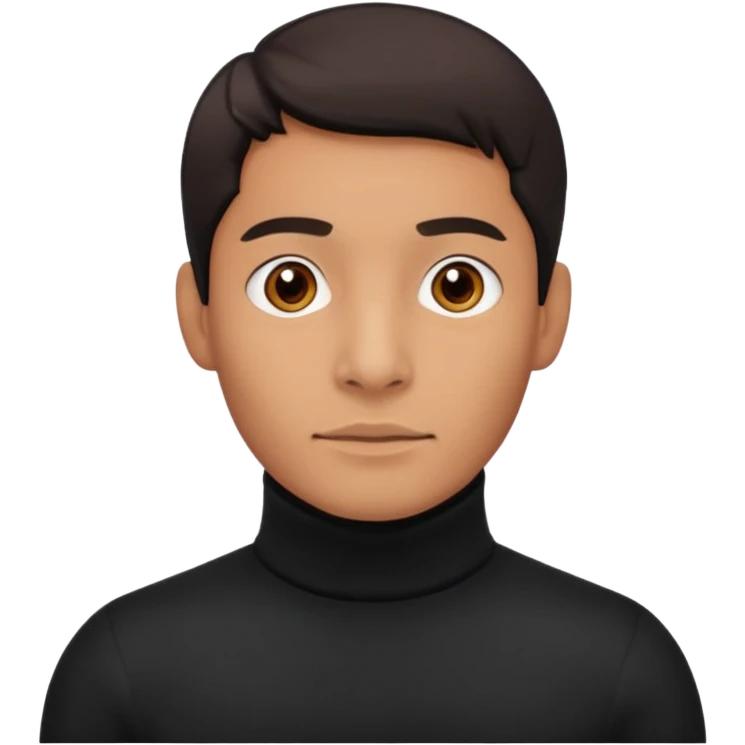 man in turtle neck emoji