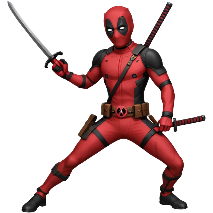 Deadpool with katana emoji