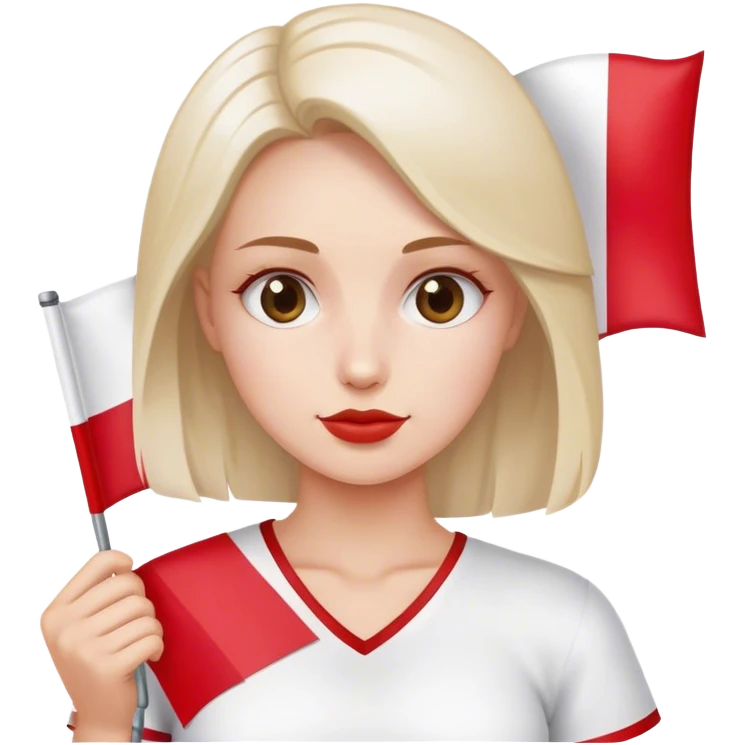 woman with Poland flag emoji