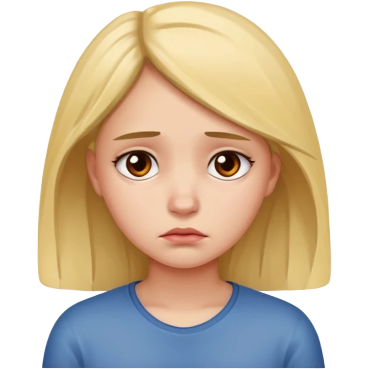 Disenchanted the girl emoji