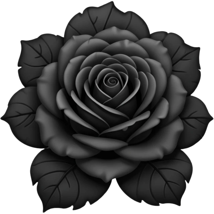 Black rose emoji