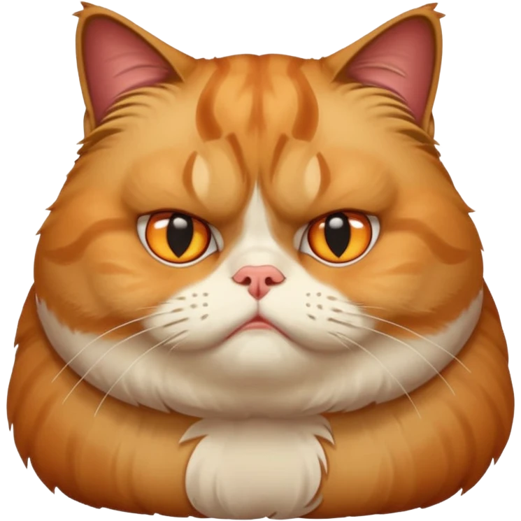 Fat grumpy cat emoji