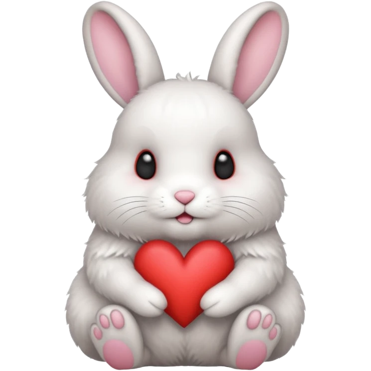 Bunny with love emoji