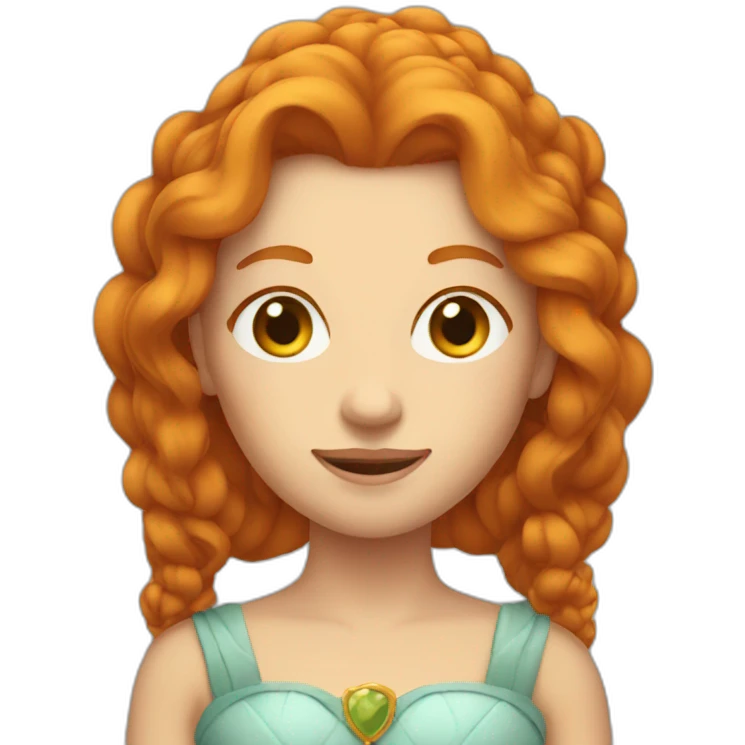 Ginger queen emoji