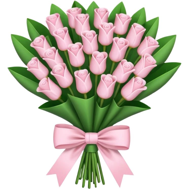 Money bouquet with a light pink bow on it emoji