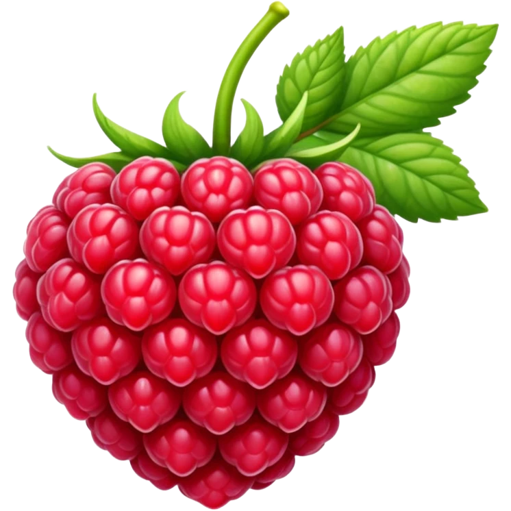 a red rasberry emoji